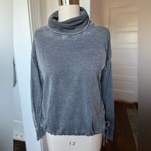 North Face turtleneck burnout sweatshirt